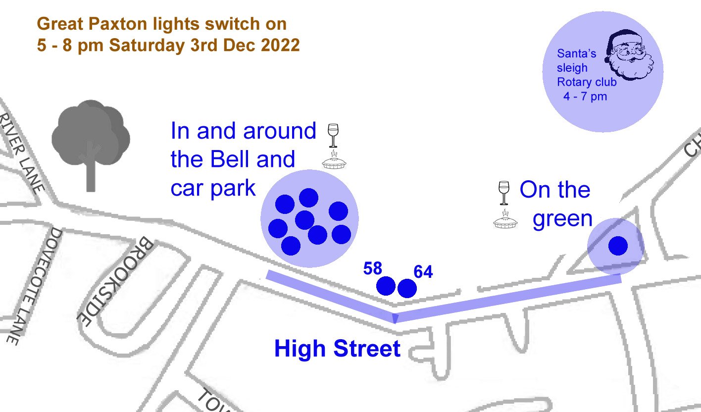 great paxton christmas lights switch on 2022