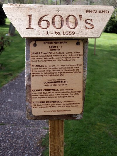 Great Paxton monarchs time line, 2023 coronation