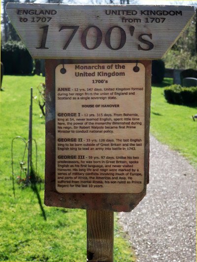 Great Paxton monarchs time line, 2023 coronation