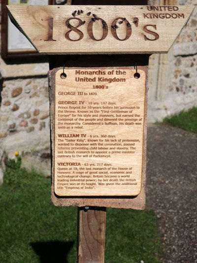 Great Paxton monarchs time line, 2023 coronation