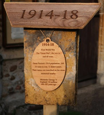 Great Paxton 1000 year time line