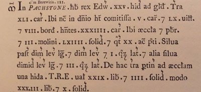 Great Paxton, Doomsday Book